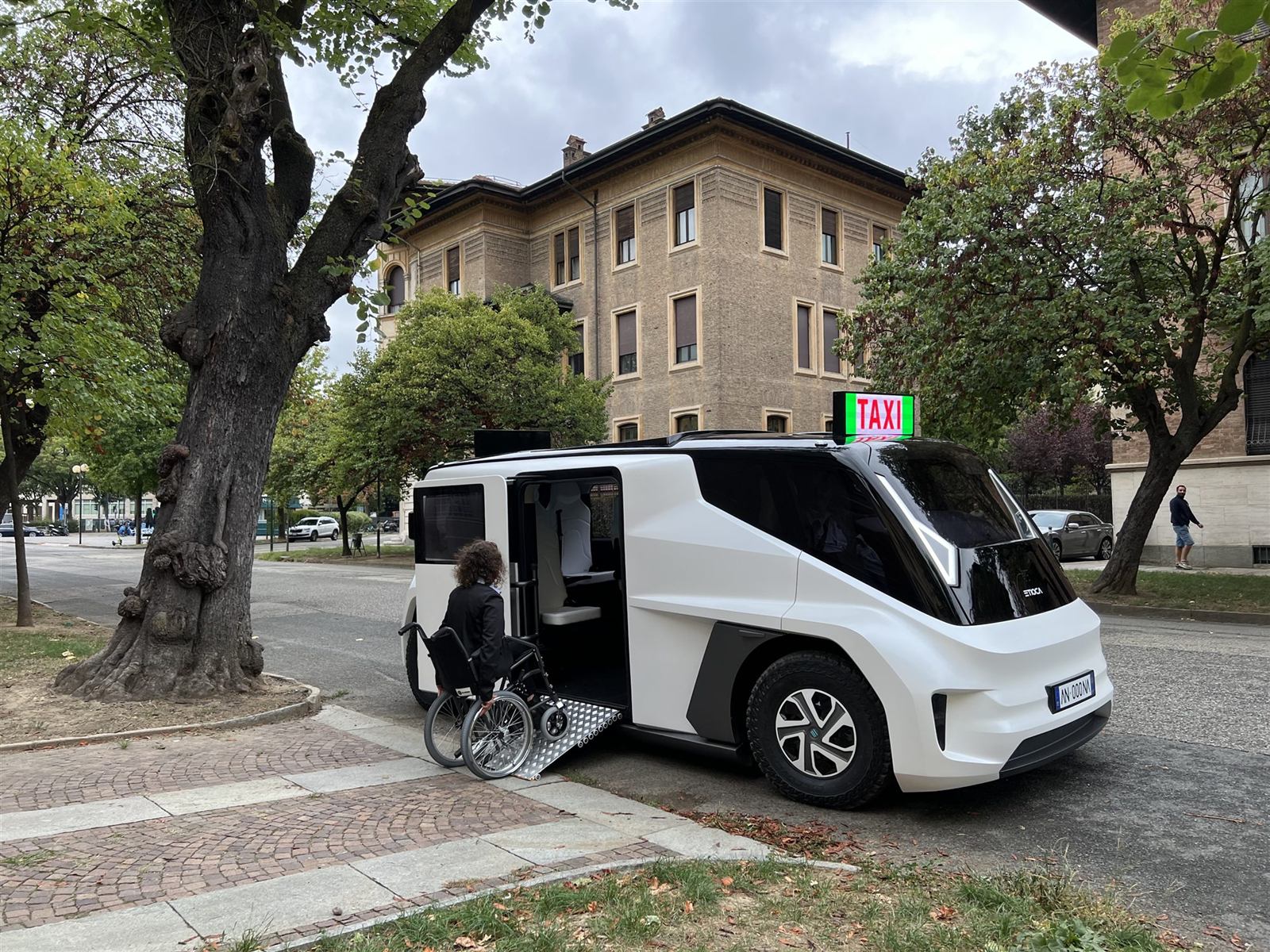 Wheelchair boarding by ramp